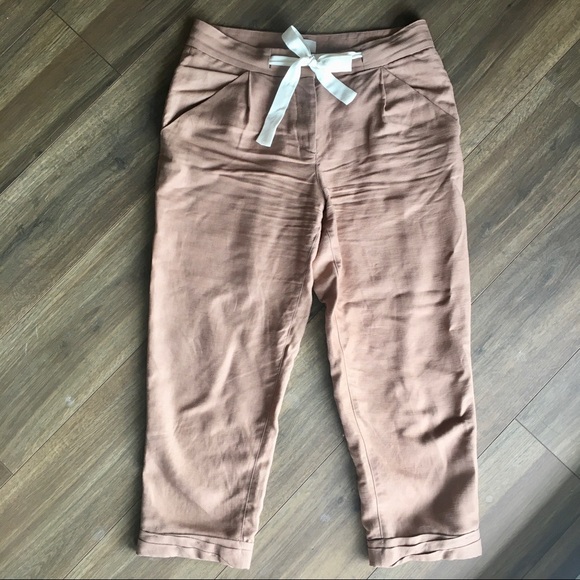 Aritzia Allant linen pants Wilfred pants in Nutmeg - Picture 11 of 16